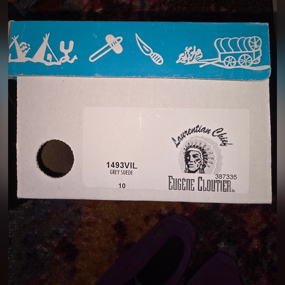 NIBA Authentic Purple Suede Moccasins size 10 - Picture 7 of 8